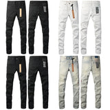 American High Street KSUBI Cross Jeans High Quality Low Rise Skinny Denim Pants Pleated Ripped Solid Jeans