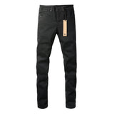 American High Street KSUBI Cross Jeans High Quality Low Rise Skinny Denim Pants Pleated Ripped Solid Jeans