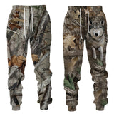 Pantalon long pour homme, pantalon de sport, de plein air, de camping, de camouflage, décontracté, pour la chasse, les animaux sauvages, le cerf, le sanglier, imprimé 3D, pour la pêche, le fitness