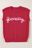 Gilet pull rouge de la saison de rugby et de football de Racing Game Day