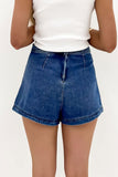 Ashleigh Blue Faux Wrapped Mini Denim Skort